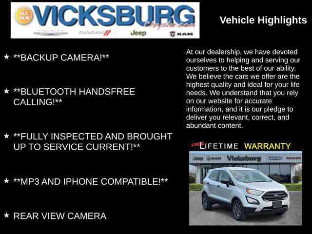 used 2022 Ford EcoSport car, priced at $16,672