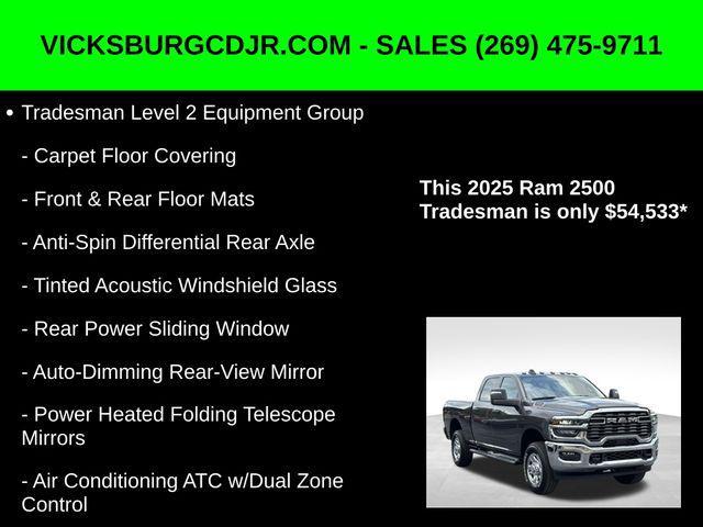 new 2025 Ram 2500 car, priced at $54,533