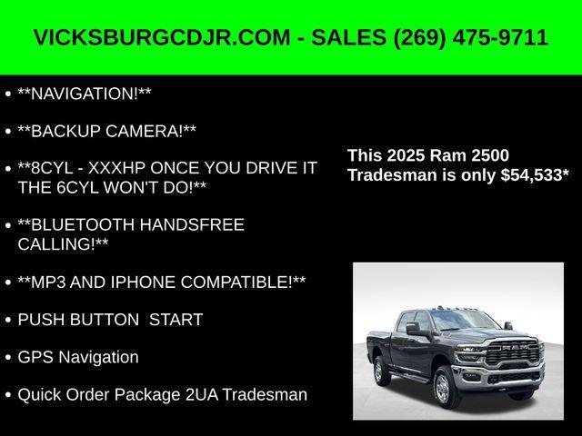 new 2025 Ram 2500 car, priced at $54,533