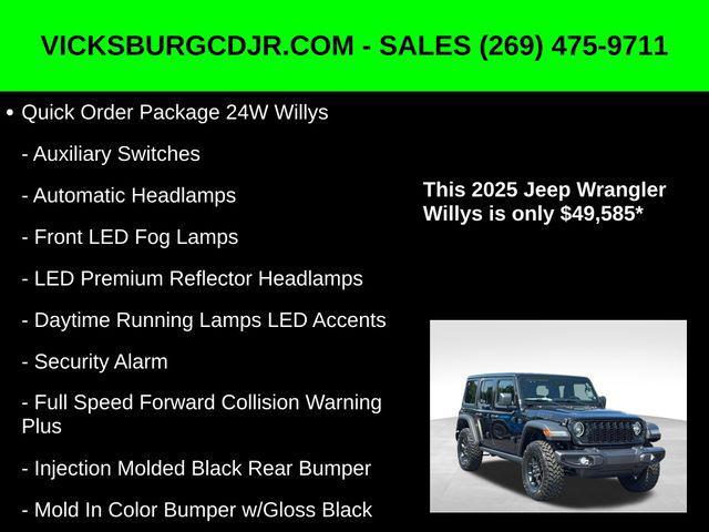new 2025 Jeep Wrangler car, priced at $49,585
