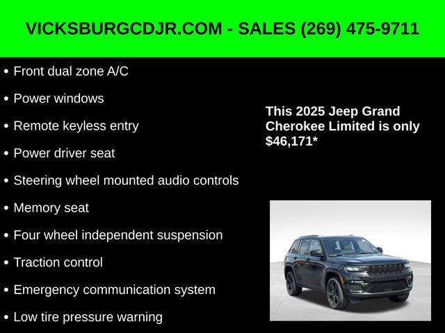 new 2025 Jeep Grand Cherokee car, priced at $46,171