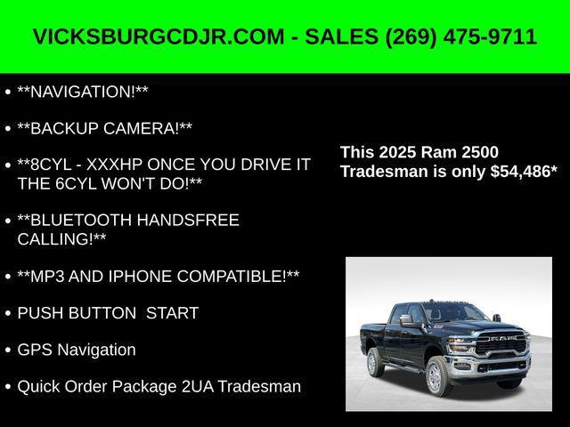 new 2025 Ram 2500 car, priced at $54,486