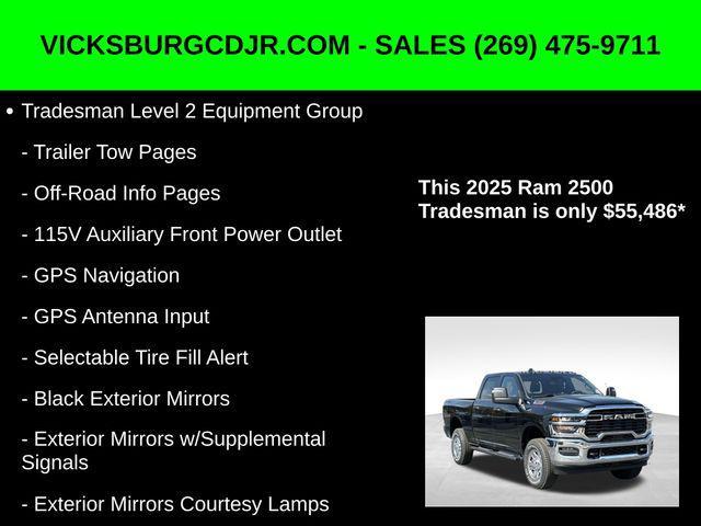 new 2025 Ram 2500 car, priced at $55,486