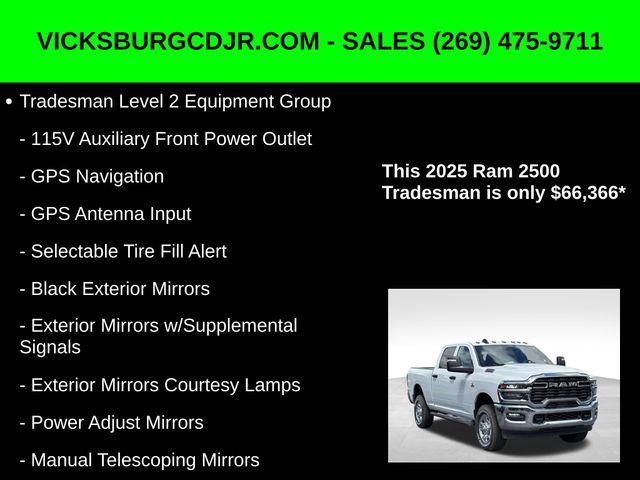 new 2025 Ram 2500 car, priced at $66,366