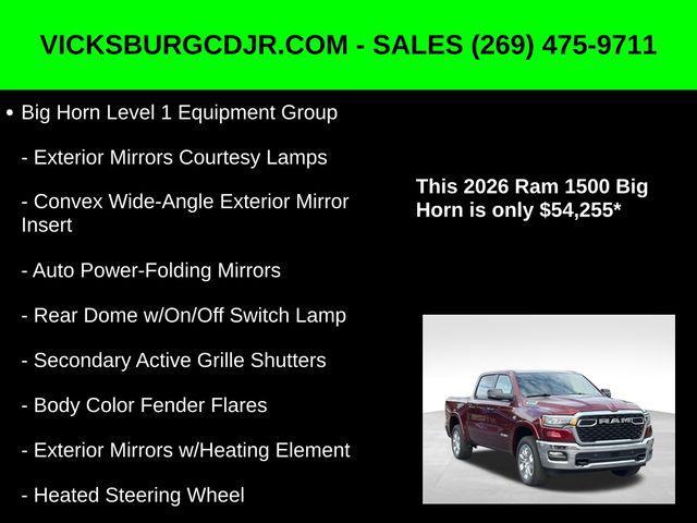 new 2026 Ram 1500 car, priced at $54,255