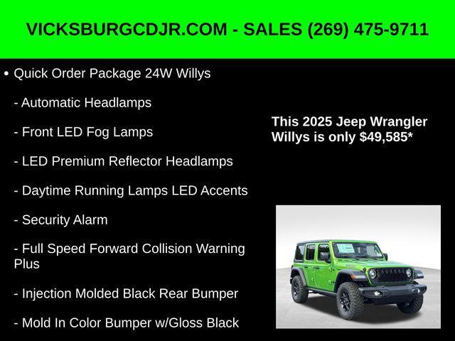 new 2025 Jeep Wrangler car, priced at $49,585