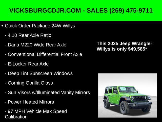 new 2025 Jeep Wrangler car, priced at $49,585