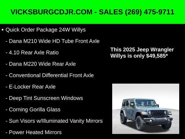 new 2025 Jeep Wrangler car, priced at $49,585