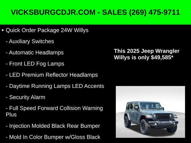 new 2025 Jeep Wrangler car, priced at $49,585