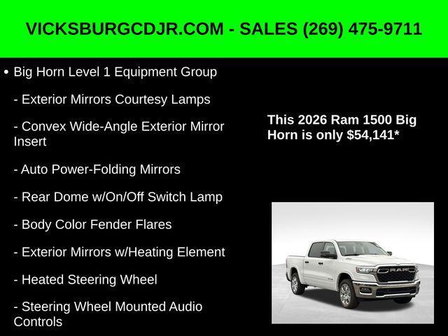 new 2026 Ram 1500 car, priced at $54,141