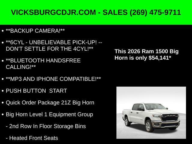 new 2026 Ram 1500 car, priced at $54,141