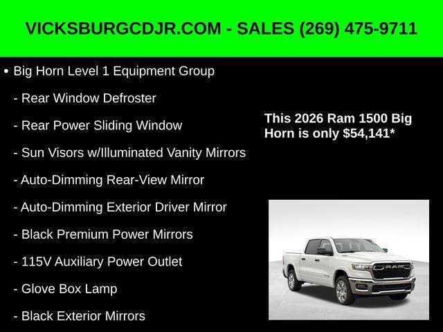 new 2026 Ram 1500 car, priced at $54,141