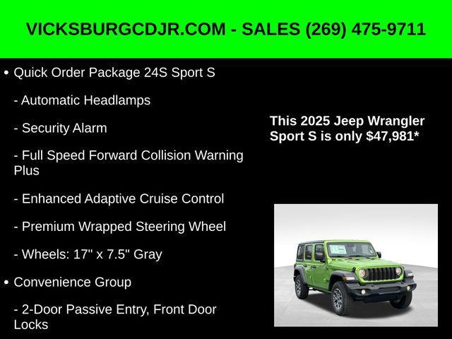 new 2025 Jeep Wrangler car, priced at $47,981