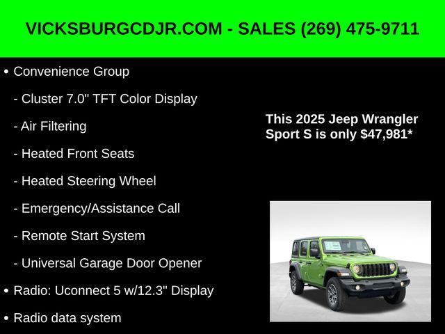 new 2025 Jeep Wrangler car, priced at $47,981