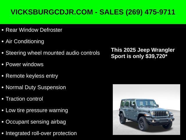 new 2025 Jeep Wrangler car, priced at $39,720