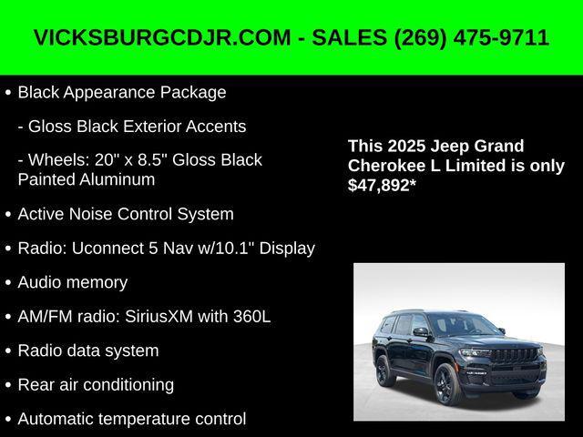 new 2025 Jeep Grand Cherokee L car, priced at $47,892