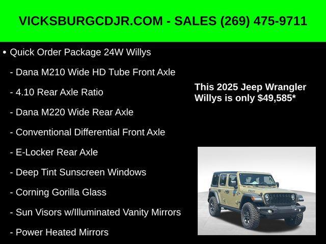 new 2025 Jeep Wrangler car, priced at $49,585