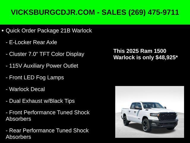 new 2025 Ram 1500 car, priced at $48,925