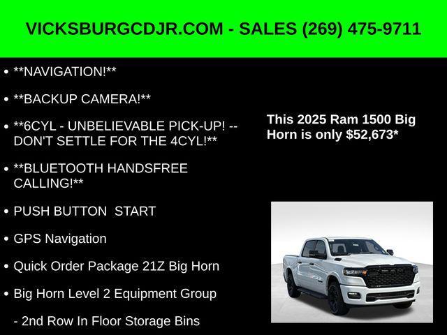 new 2025 Ram 1500 car, priced at $52,673