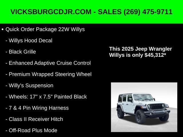 new 2025 Jeep Wrangler car, priced at $45,312