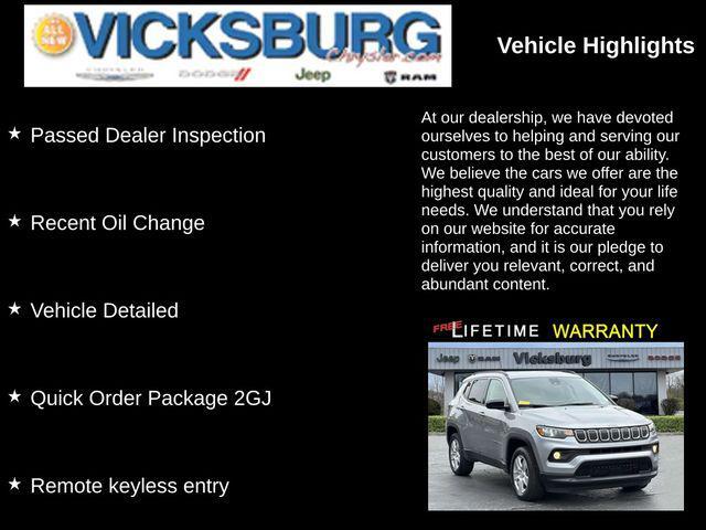 used 2022 Jeep Compass car, priced at $18,928