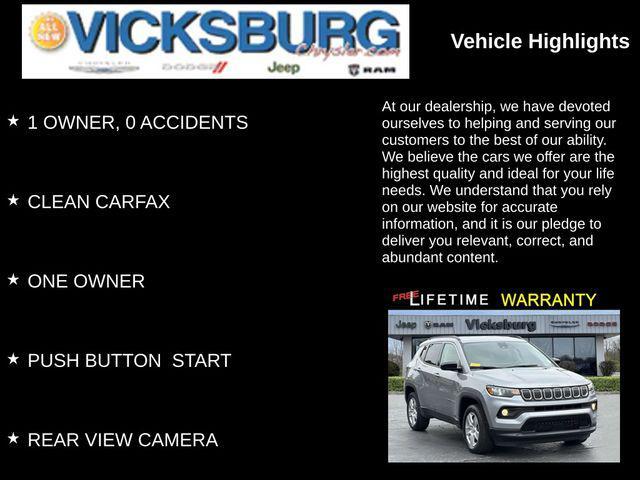 used 2022 Jeep Compass car, priced at $18,928