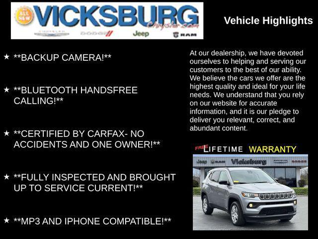 used 2022 Jeep Compass car, priced at $18,928