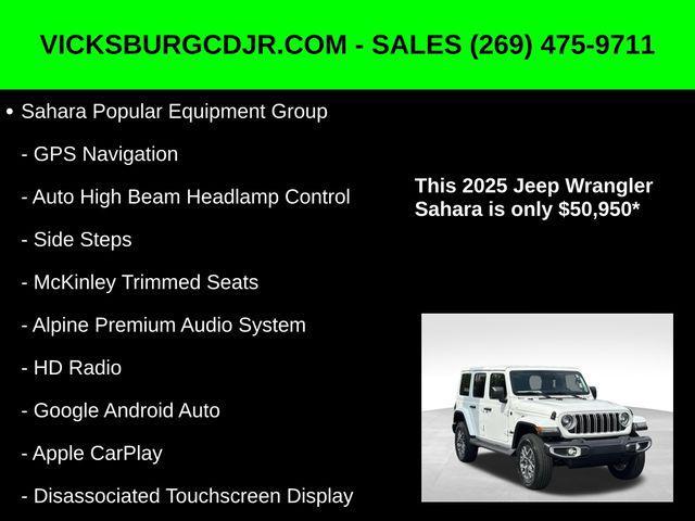 new 2025 Jeep Wrangler car, priced at $50,950