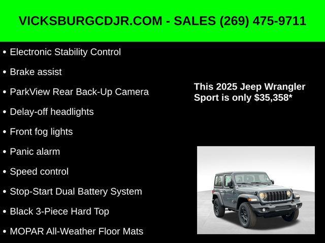 new 2025 Jeep Wrangler car, priced at $35,358