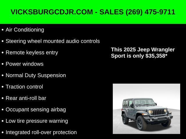 new 2025 Jeep Wrangler car, priced at $35,358
