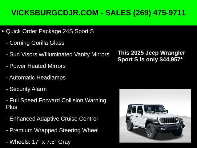 new 2025 Jeep Wrangler car, priced at $44,957