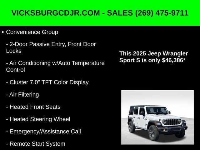 new 2025 Jeep Wrangler car, priced at $46,386
