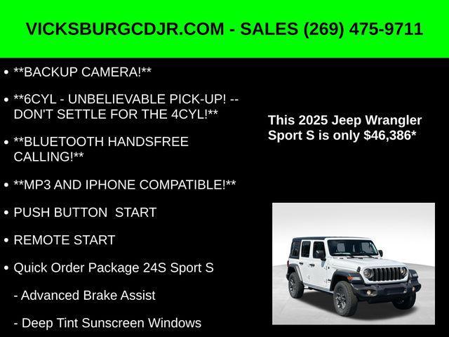 new 2025 Jeep Wrangler car, priced at $46,386
