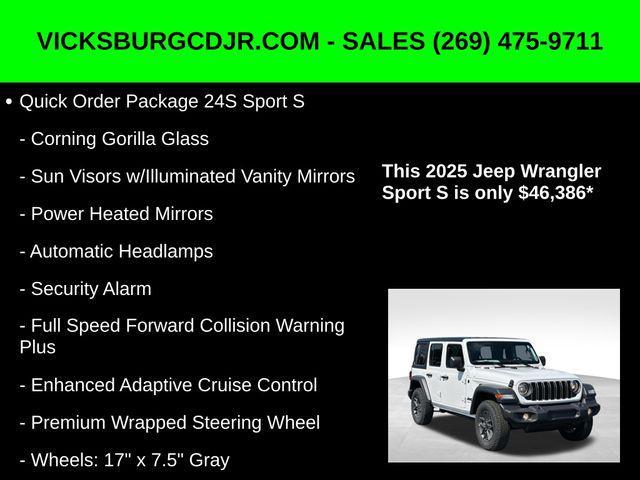 new 2025 Jeep Wrangler car, priced at $46,386