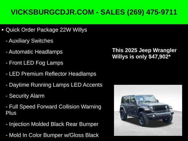 new 2025 Jeep Wrangler car, priced at $47,902