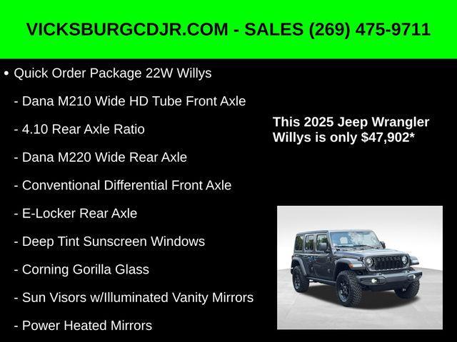 new 2025 Jeep Wrangler car, priced at $47,902