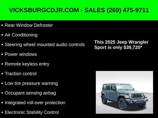 new 2025 Jeep Wrangler car, priced at $39,720
