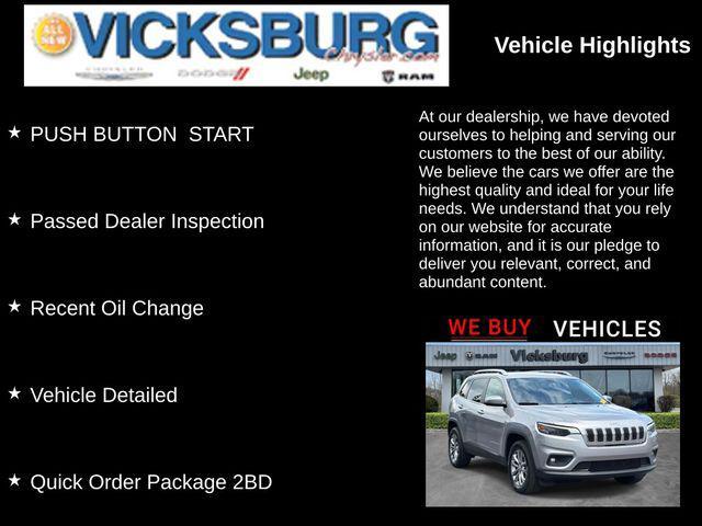 used 2019 Jeep Cherokee car, priced at $13,828