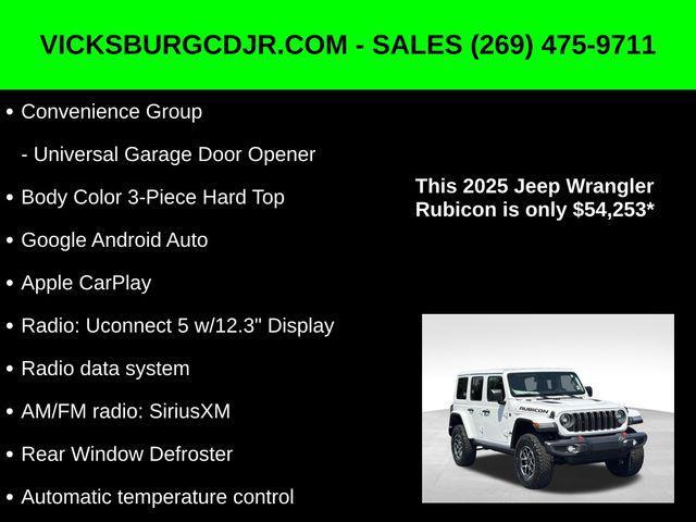 new 2025 Jeep Wrangler car, priced at $54,253