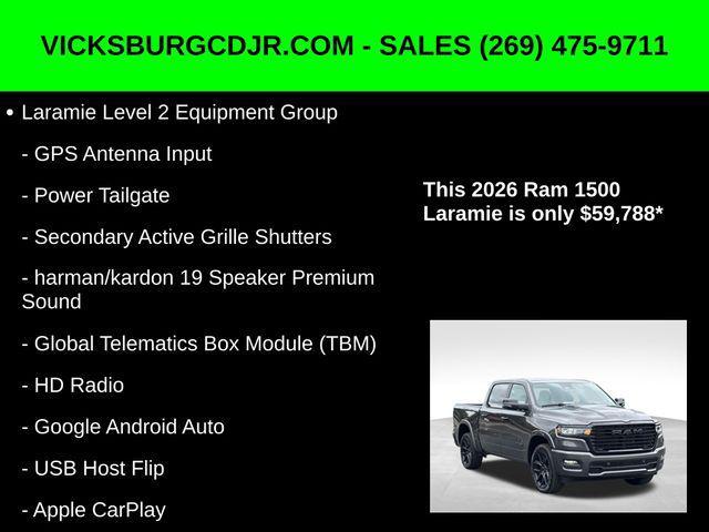 new 2026 Ram 1500 car, priced at $59,788