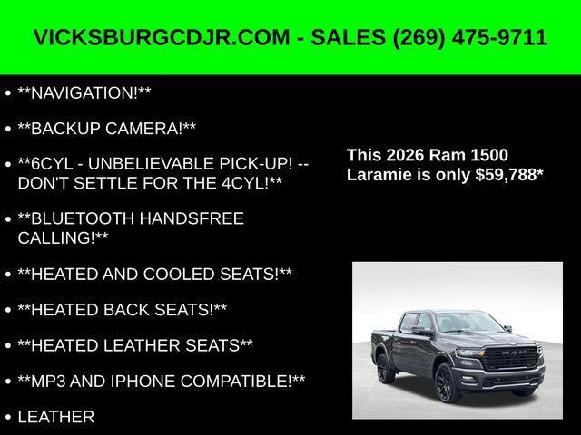 new 2026 Ram 1500 car, priced at $59,788