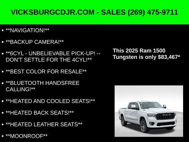new 2025 Ram 1500 car, priced at $83,467