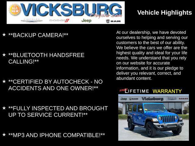 used 2022 Jeep Wrangler Unlimited car, priced at $39,975