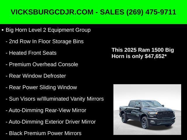 new 2025 Ram 1500 car, priced at $47,652