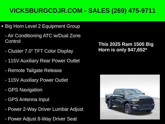 new 2025 Ram 1500 car, priced at $47,652