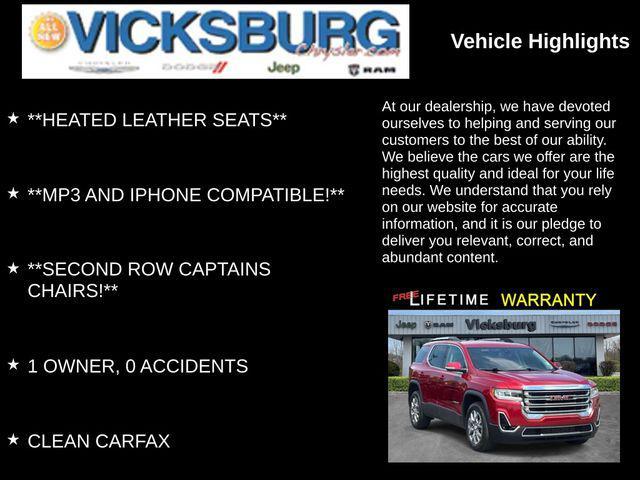 used 2022 GMC Acadia car, priced at $26,255