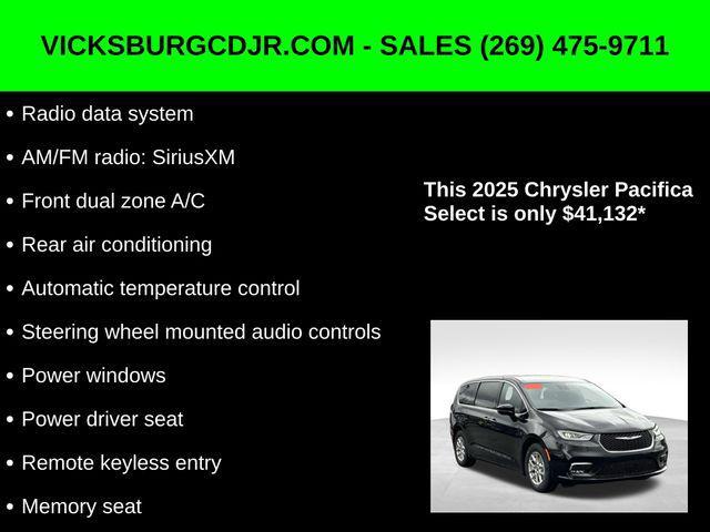 new 2025 Chrysler Pacifica car, priced at $41,132