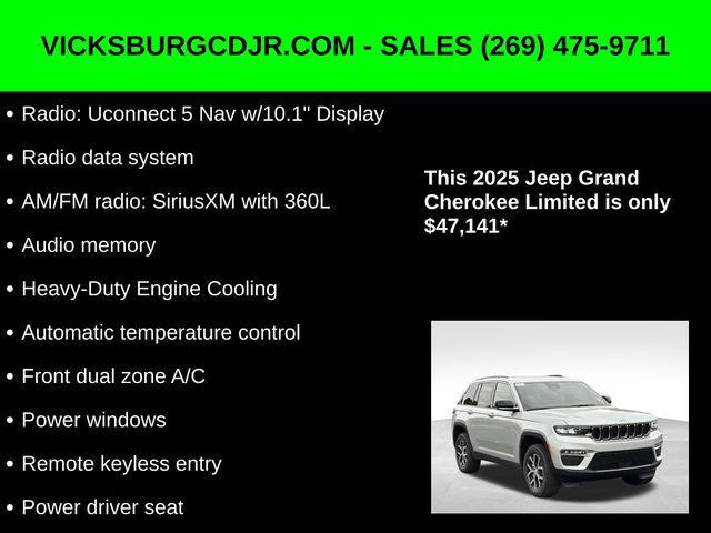 new 2025 Jeep Grand Cherokee car, priced at $47,141