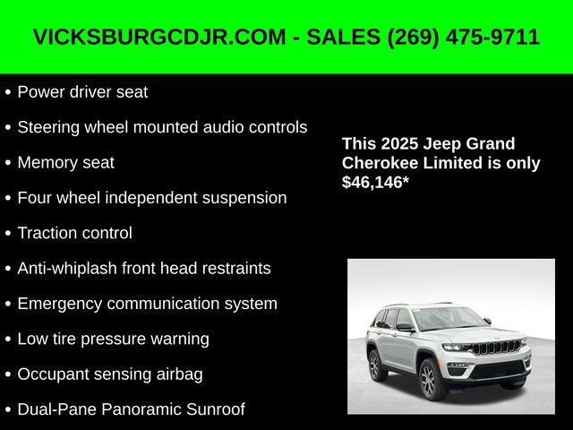 new 2025 Jeep Grand Cherokee car, priced at $46,146