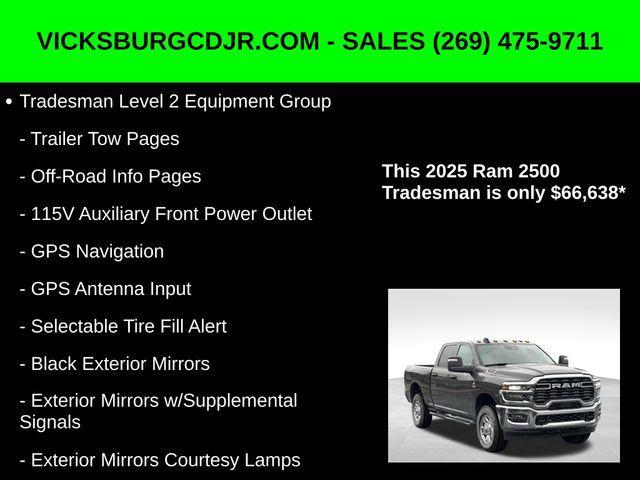 new 2025 Ram 2500 car, priced at $66,638